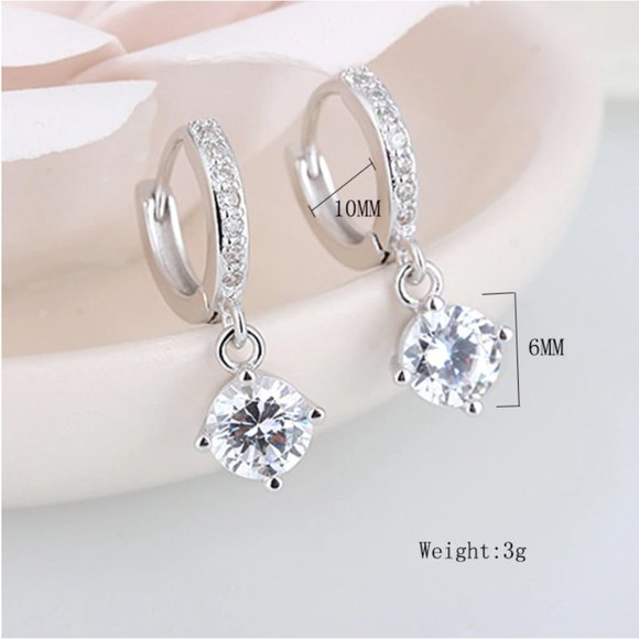 NEW 925 Sterling Silver Drop Earrings - Picture 8 of 12